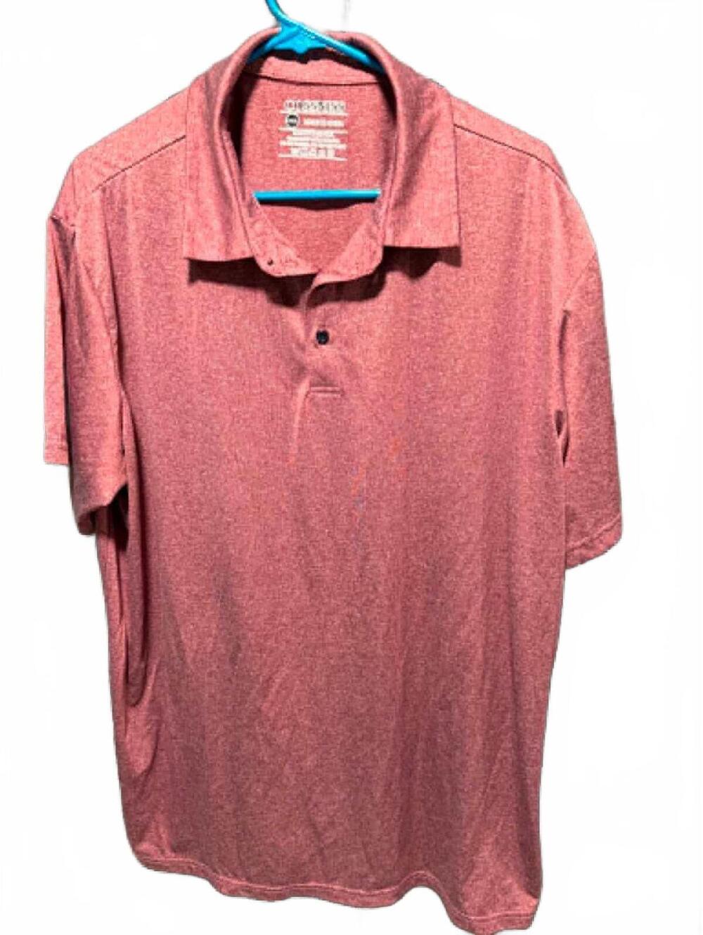 Cossniss Men's XXXL Polo Shirt Red Heather